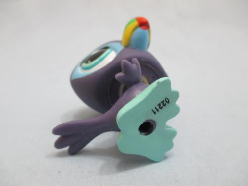 LIKE NEW Littlest Pet Shop 1906 Purple Blue Toucan Blue Eyes Authentic Nov28ni