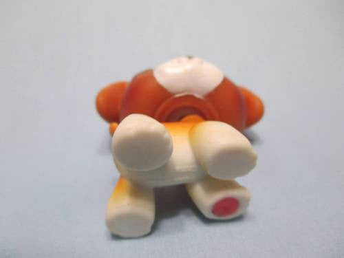 Littlest Pet Shop DOG Boxer Chocolate Brown 25 Authentic LPS SPIN HEAD & HAS INITIAL Feb2ni