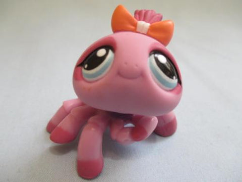 LIKE NEW Littlest Pet Shop Spider Purple Lavender Orange Bow Stars 991 Authentic Lps Dec06npo29