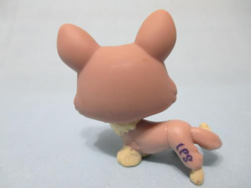 Littlest Pet Shop Tan  Cream CORGI 1158 Welsh White Brown Dogs  Authentic APR13J (No Tail)