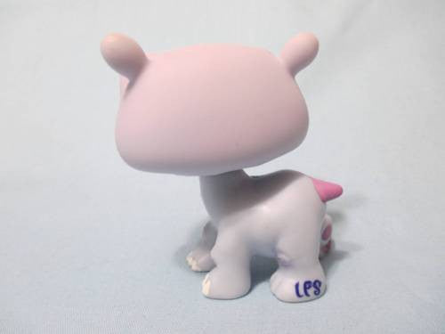 Littlest Pet Shop Hippopotamus 1449 Lavender Purple Brown Eyes  Authentic Feb1ni