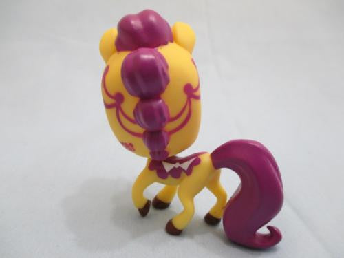 Littlest Pet Shop Horse Pony Sweet Delights Yellow Purple W Blue Eyes 3027 Authentic Lps MAY12J