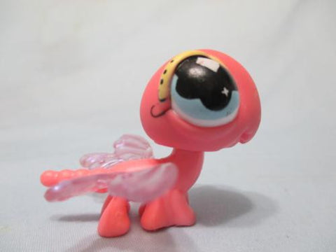 LIKE NEW Littlest Pet Shop Dragonfly 503 Pink w Blue Eyes Authentic Lps Feb25ni