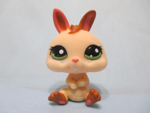 LIKE NEW Littlest Pet Shop Bunny Rabbit Baby Dwarf 1596 Cream & Brown Authentic Feb15ni