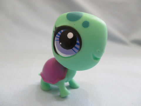Littlest Pet Shop Green Turtle Purple Rare Limited Collector LPS 3301 Authentic Mar16ni