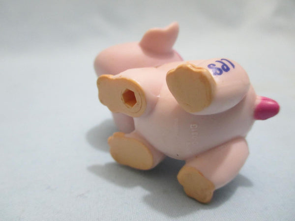 Littlest Pet Shop LPS 1406 Pink Guinea Pig Brown Eyes Authentic Has Initial Mar22j