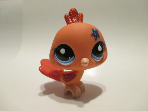 Littlest Pet Shop Rare European Glitter Sparkle Peacock Bird 2259 Authentic Lps AIK Jan18j