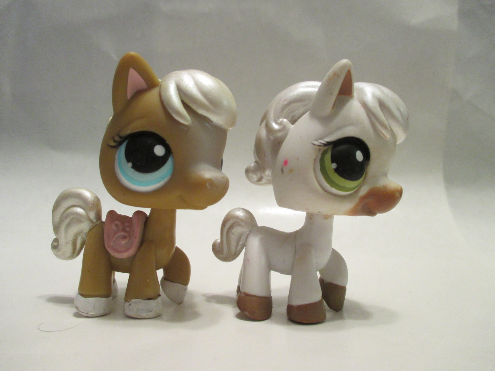 Littlest Pet Shop Lot of 2 Pony Horse 124 338 Set Authentic Blemished ...