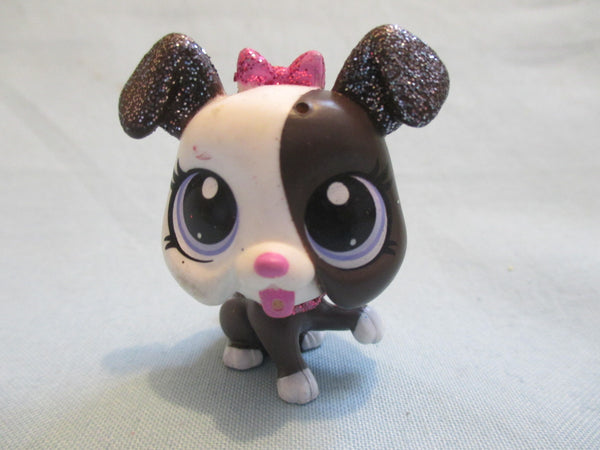 LIKE NEW Littlest Pet Shop Brunela Wagmire 4080 Glitter Bulldog Puppy Dog 100% Authentic Feb26ni