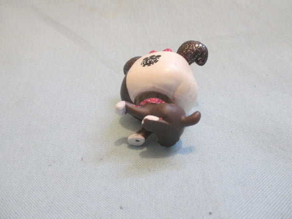 LIKE NEW Littlest Pet Shop Brunela Wagmire 4080 Glitter Bulldog Puppy Dog 100% Authentic Feb26ni