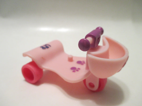 Littlest Pet Shop Pink Scooter Bike Accessory w Basket Authentic Dec19ni