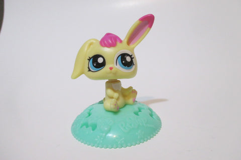 Littlest Pet Shop McDonalds Happy Meal Toy Bunny Rabbit LPS Figure Minor Wear Nov7ni