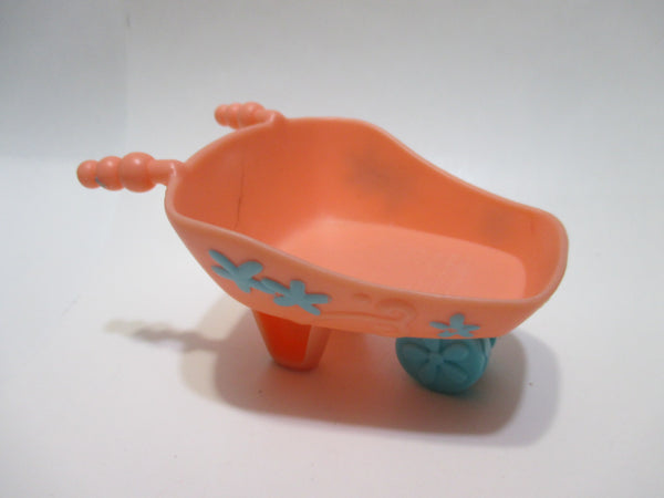 Littlest Pet Shop Orange Wheelbarrow Wagon Accessory Authentic Lps Feb21ni