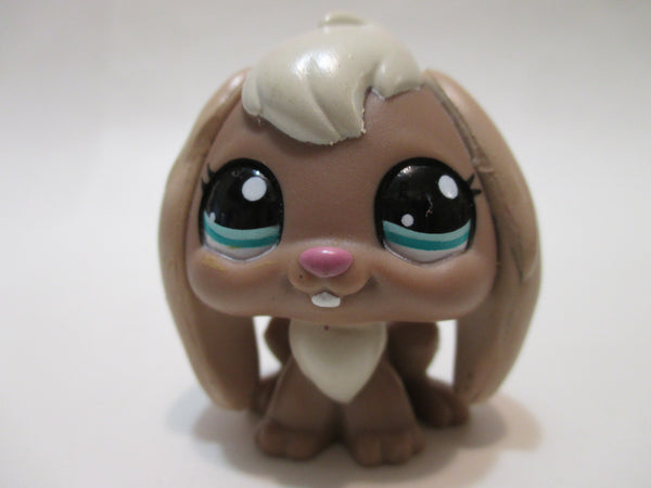 Littlest Pet Shop Brown Bunny Rabbit 2128 Blue Eyes Authentic Lps Nov5npoVT