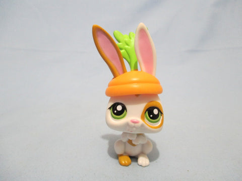 LIKE NEW Littlest Pet Shop Bunny Rabbit 1606 w Original Accessory Authentic Lps DEC15J