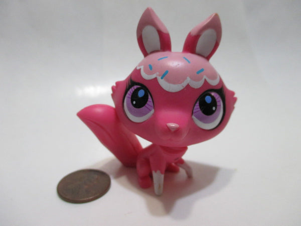 Littlest Pet Shop Pink Fox 3000 Purple Eyes Sweetest Collection Authentic Lps Nov27ni
