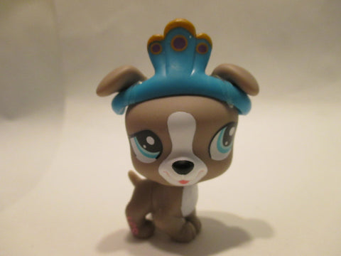 LIKE NEW Littlest Pet Shop Russell Terrier 1463 Puppy Dog with Original Accessory LPS Nov28ni