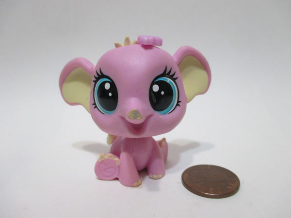 LIKE NEW Littlest Pet Shop Pinky Probo #256 Pink Elephant from Chasing Butterflies New Generation New Edition Nov14ni