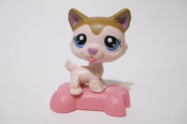 LIKE NEW Littlest Pet Shop McDonalds Happy Meal Toys Husky LPS Figure Nov10ni