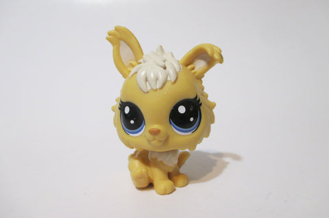 Littlest Pet Shop New Generation Yellow Angora Bunny Rabbit 3-159 Authentic Apr6j