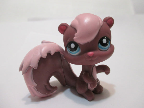 LITTLEST PET SHOP LOT Squirrel Skunk 1904 Plum Purple Authentic Feb17ni