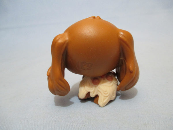 LIKE NEW Littlest Pet Shop Hungry Pets Spaniel 3-182 with Accessory Authentic Dec03n