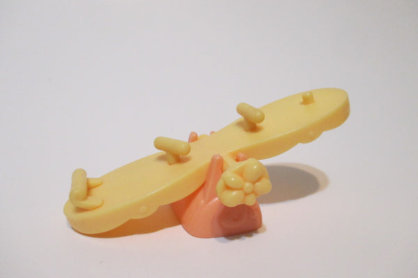 Littlest Pet Shop Yellow Orange Seesaw Playground Accessory Authentic Nov24ni