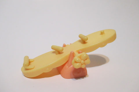 Littlest Pet Shop Yellow Orange Seesaw Playground Accessory Authentic Nov24ni
