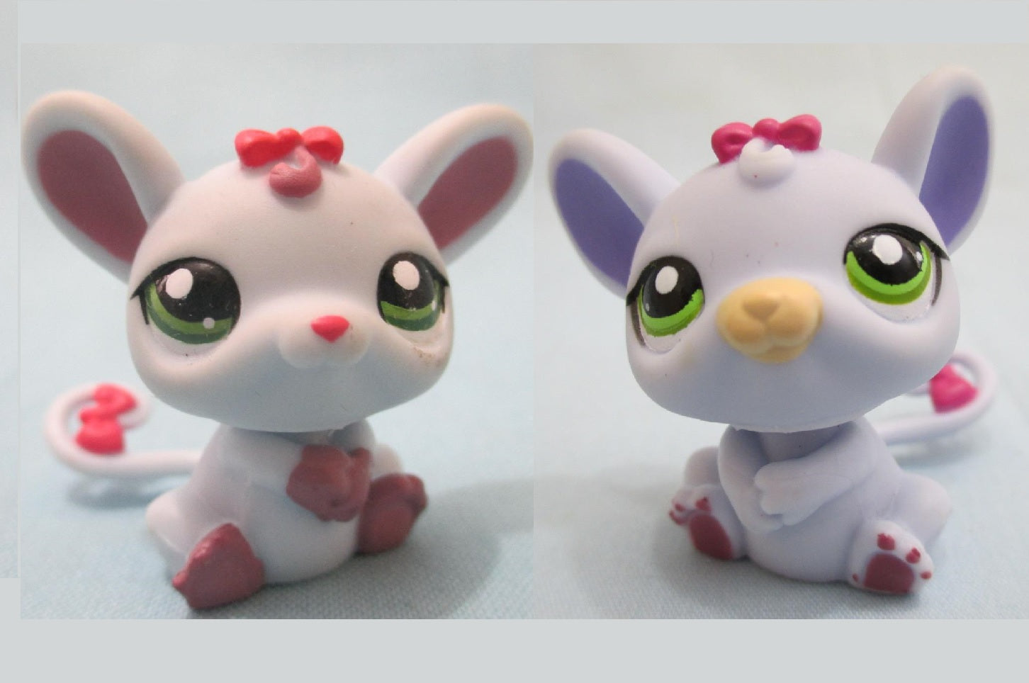 Littlest Pet Shop Lot 2 Purple Mouse Rat 1560 1707 Set Lps AUG22JI