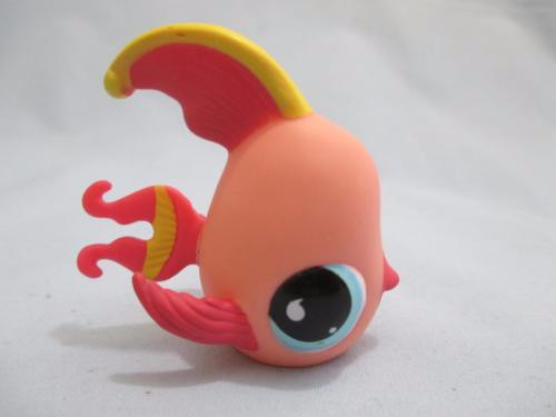 Littlest Pet Shop Lps Pink Yellow Angelfish Angel Fish 643 100% Authentic DEC1JM