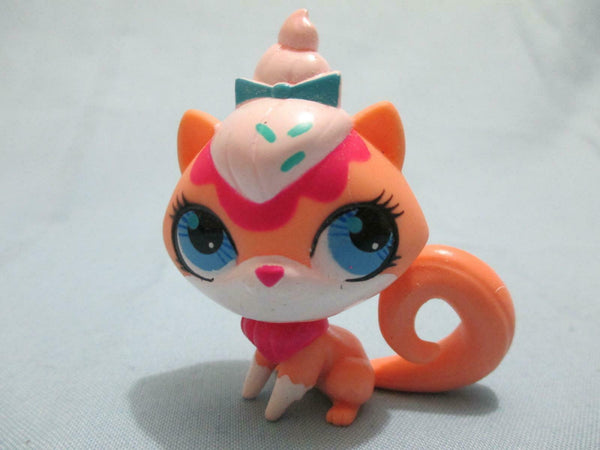 LIKE NEW Littlest Pet Shop 3077 Orange Kitty Cat Sugar Sprinkles Sweetest Lps Authentic Mar5ni