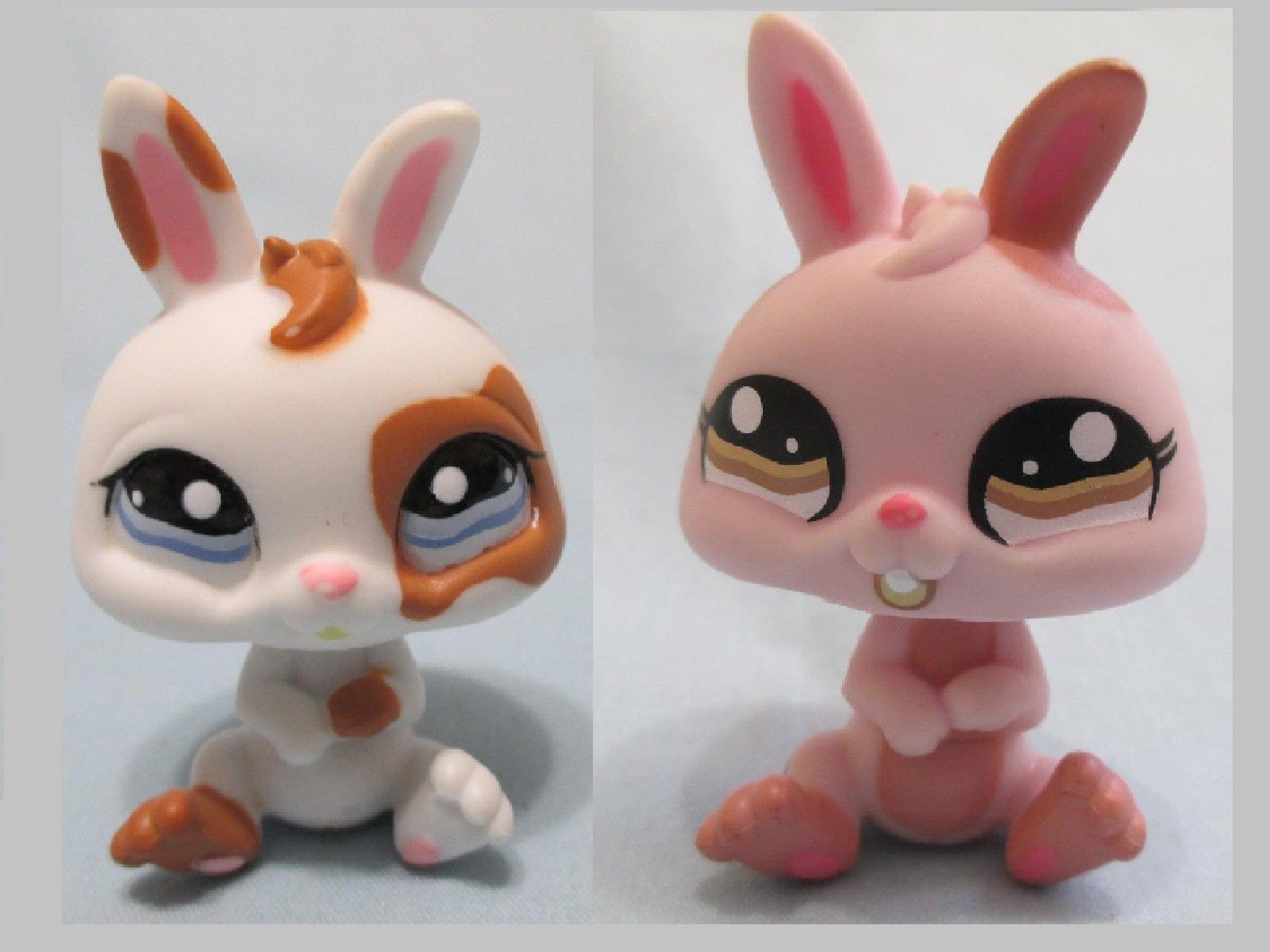 Lps Snow Rabbit Littlest Pet Shop Lot Bunny Dwarf Rabbit 1366 1359 Authentic Lps 2 FOR ...