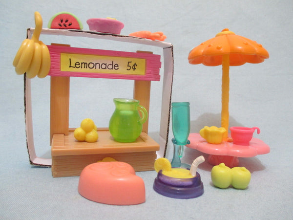 Littlest Pet Shop Random Lot 12 Lemonade Stand And 8 Fruit Cup Accessories Dec16ni