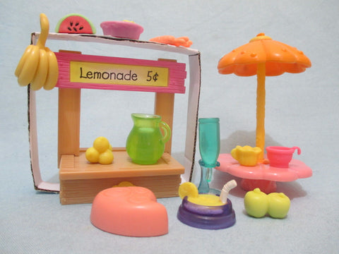 Littlest Pet Shop Random Lot 12 Lemonade Stand And 8 Fruit Cup Accessories Dec16ni