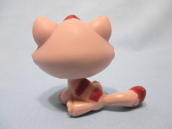 Littlest Pet Shop Monopoly Pink Mauve Tabby Cat Purple Clover Eyes No # Authentic Dec17ni