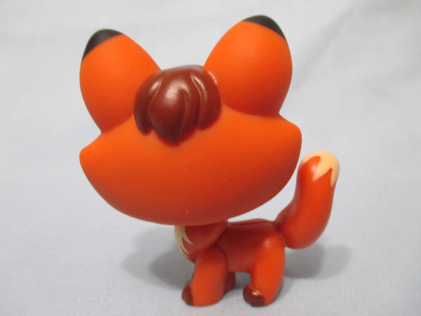 LIKE NEW Littlest Pet Shop Happiest Red Cream Sly Fox Green Star Eyes 807 Authentic Lps DEC08J