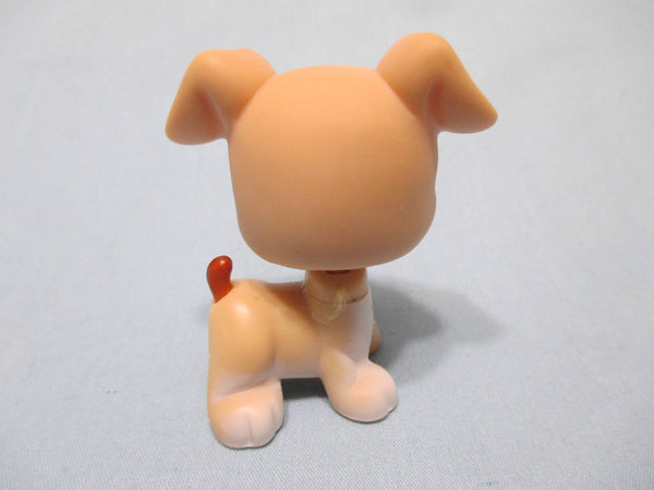 LIKE NEW Littlest Pet Shop Tan Boxer Dog Green Eyes 235 Authentic LPS Nov30npoHG