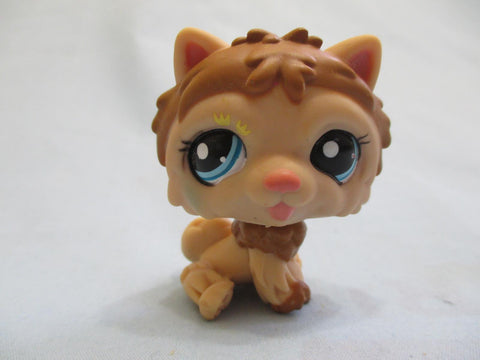 LIKE NEW LITTLEST PET SHOP DOG CHOW CREAM & CHOCOLATE BROWN 1996 Authentic Lps Nov21ni