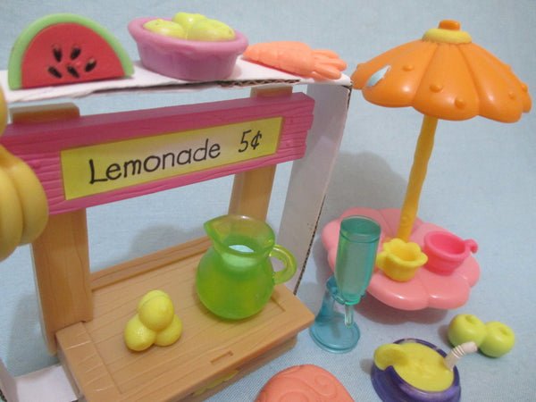 Littlest Pet Shop Random Lot 12 Lemonade Stand And 8 Fruit Cup Accessories Dec16ni