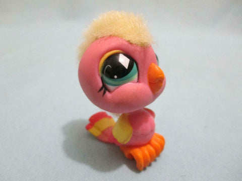 Littlest Pet Shop 489 Pink Cockatoo Bird Diamond Eyes Authentic FEB14J
