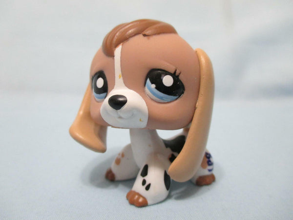 Littlest Pet Shop LPS 2207 Tan White Beige Brown Beagle Puppy Authentic LPS Dec19ni