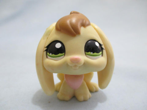Littlest Pet Shop Yellow Bunny Green Eyes 1167 Authentic Lps Blemished DEC08J
