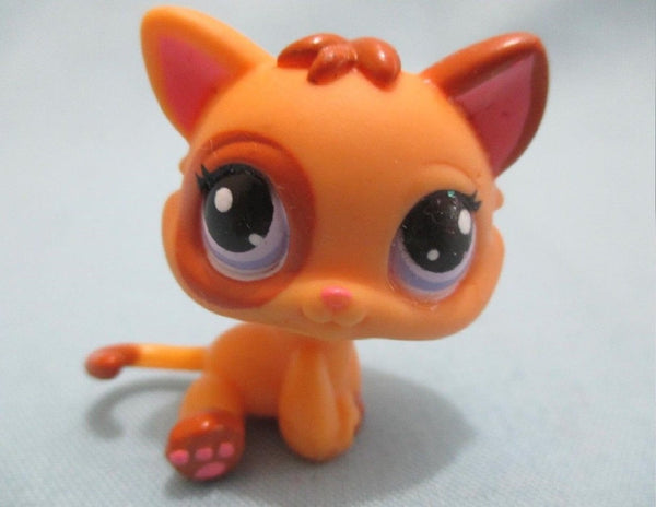 Littlest Pet Shop Rare Baby Kitten 2414 Caramel Brown Patch Cat Authentic LPSA AIK FEB11J