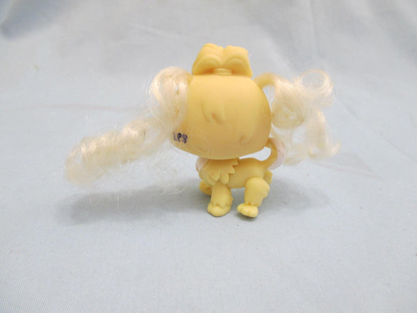 Littlest Pet Shop Dog Puppy Maltese Real Hair Yellow 2638 Authentic Lps Feb6ni