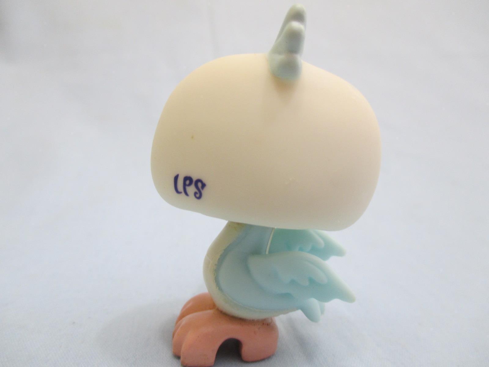 Littlest Pet Shop White Blue Pelican 1672 Authentic LPS Mar18npo27