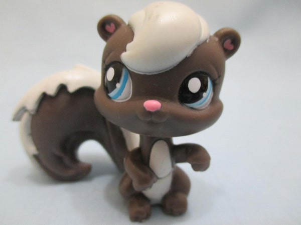 Littlest Pet Shop Rare Dark Brown White Squirrel Blue Eyes 1749 Authentic Lps Nov28ni