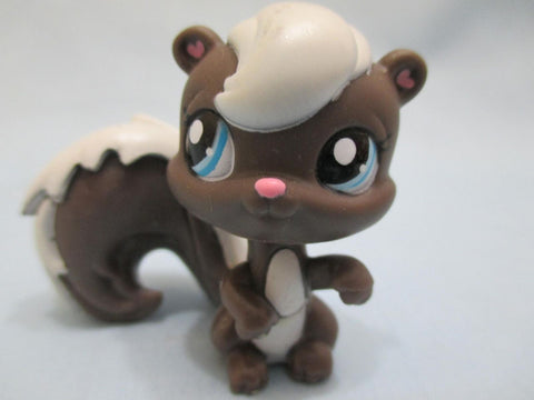 Littlest Pet Shop Rare Dark Brown White Squirrel Blue Eyes 1749 Authentic Lps Nov28ni