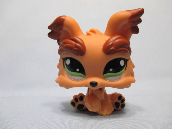 Littlest Pet Shop Yorkie 1016 Dog Puppy Tan Brown Yorkshire Authentic APR14J