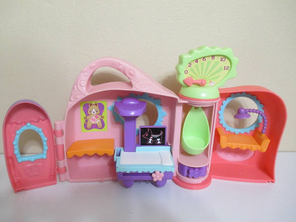 Littlest Pet Shop Get Better Center House Vet Clinic Hospital Playset With X-ray Authentic DEC03J
