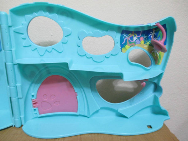 Playful Paws Pet Daycare Hotel Blue Teal Playset Hasbro Littlest Pet Shop Teal Door Authentic SEP7J